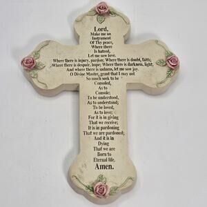 Peace Prayer St. Francis Lord Make Me An Instrument Of Thy Peace Cross Prayer